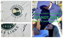 Jordan Spieth Signed Pebble Beach Golf Flag COA Exact Proof Autographed - £315.80 GBP