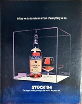 BRANDY - STOCK 84 - ITALY - ART - BEST BRANDY -1970 VTG Print AD - $8.85