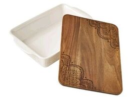 Pioneer Woman ~ VINTAGE LACE ~ LINEN ~ 9 x 13 Rectangular ~ Ceramic Bake... - €68,19 EUR