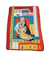 Vintage Disney Pocahontas &amp; John Smith Blanket Twin Size - £116.06 GBP