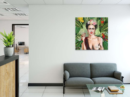 Frida Khalo Tea Cup, Frida Khalo Canvas, Frida Khalo Wall Art, Stretched - £47.61 GBP