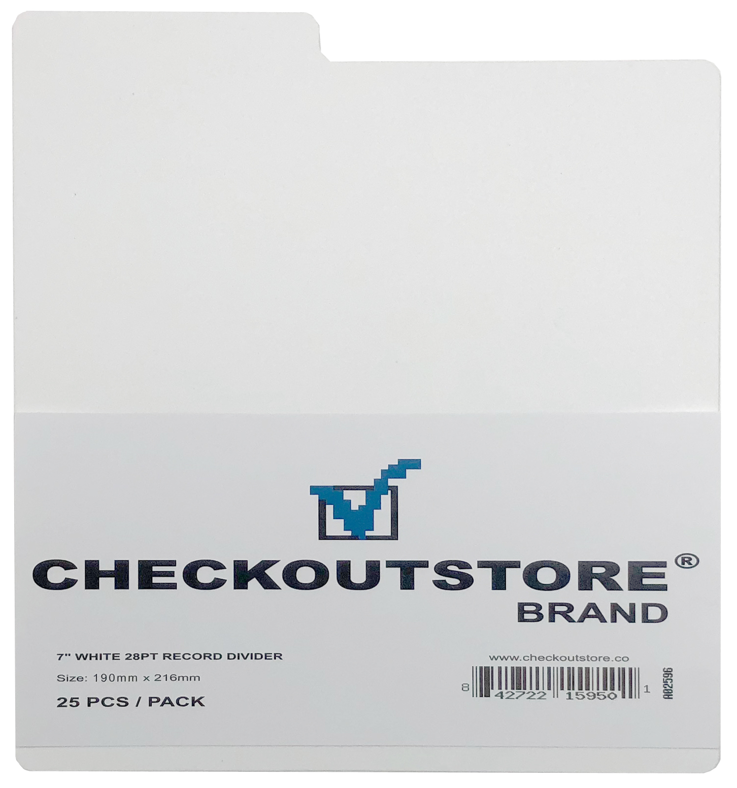 CheckOutStore White Plastic Record Dividers 7 1/2 x 8 for 7&quot; Vinyl 45 RPM - $12.92+