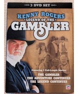 Legend of the Gambler Kenny Rogers (DVD, 3-Disc Set) w/ Sealed Cards Tim... - $6.92