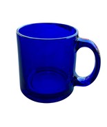 Vintage Cobalt Blue Glass Mug Made in USA Coffee Cup 12 Oz Christmas - $278.12 MXN