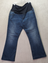 Isabel Bootcut Jeans Women Sz 16 Blue Denim Cotton Maternity Corte De Bota Flaco - £15.84 GBP