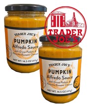Pack 2 Trader Joe&#39;s Pumpkin Alfredo Sauce NET WT 14.5 OZ - £20.73 GBP