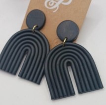 Plunder Black U Earrings - $25.00