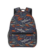 shark school backpack back pack  bookbags shark mouth schoolbag for boys... - €23,15 EUR