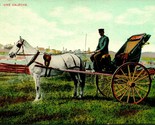 Vintage Postcard 1910s Quebec Une Caleche Horse Drawn Cart UNP - $3.91