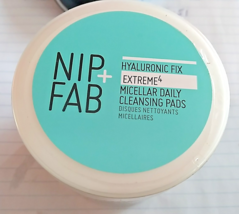 NIP + FAB Hyaluronic Fix Extreme4 MICELLAR DAILY CLEANSING PADS, 60 PADS... - $14.57