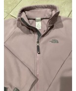 The North Face Jacket Womens Small Petite Pink Gray Full Zip Fleece Outd... - $23.57 CAD