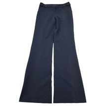 My Bajee Collection Pants Women S Blue Mid Rise Flat Front Flare Leg Dress Pants - £22.15 GBP