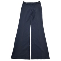 My Bajee Collection Pants Women S Blue Mid Rise Flat Front Flare Leg Dress Pants - £22.10 GBP