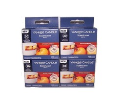Yankee Candle Spiced Pumpkin ScentLight Refill - Lot of 4 - £19.35 GBP