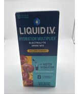 Liquid I.V. Hydration Multiplier Golden Cherry 10 Stick Pack 1 Box COMBI... - $7.76