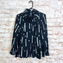 Trine Kryger Simonsen A-Line Amia Shirt Black &amp; White Laglenlook Size 38... - $68.31