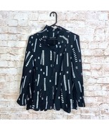 Trine Kryger Simonsen A-Line Amia Shirt Black &amp; White Laglenlook Size 38... - $1,255.21 MXN