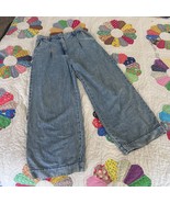 Rag & Bone featherweight pleated wide leg jeans pants size 28 - $1,195.33 MXN