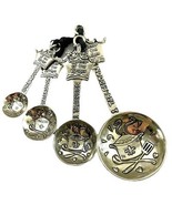 Queen of the Kitchen 4 Piece Set Silver Measuring Spoons Baking Cooking ... - $20.51 CAD