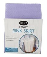 Fabric Sink Skirt Bathroom Decor  100% Waterproof Self Stick Lavender - $14.87 CAD