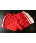 Build A Bear Workshop Red &amp; White Soccer Shorts - £5.91 GBP