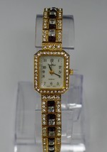 Pierre Nicol Gold Tone Sparkly Rhinestone Quartz Watch NEW BATTERY - €69,28 EUR