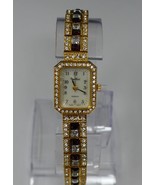 Pierre Nicol Gold Tone Sparkly Rhinestone Quartz Watch NEW BATTERY - €69,28 EUR