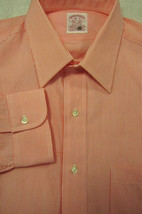 NWT Brooks Brothers Fine Light Red Cotton Point Collar Dress Shirt 16x33 - £31.85 GBP