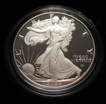 2022-W Proof Silver American Eagle 1 oz coin w/box & COA - 1 OUNCE - $85.00