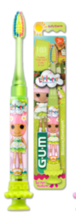 Lot of 2 GUM Lalaloopsy Timer Light Toothbrush with Suction Cup Bottom, Soft - £7.09 GBP