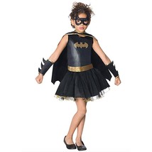 Bat Girl Childs Halloween Costume Justice League Tutu Dress Up Size 4-6 New - $24.95