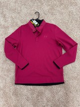 BNWT Under Armour Storm Sweater Fleece Snap Mock, Magenta, Size L, Style... - £50.60 GBP
