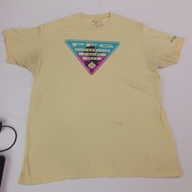 Columbia PFG Men's Cotton Yellow Short Sleeve Pullover Graphic T-Shirt Size XL image 12