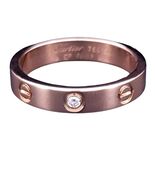 Cartier Love ring in 18K Rose Gold with Diamond - $3,466.19 CAD