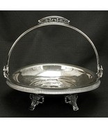 Victorian Silver Plate Cake Basket by Simpson Hall Miller circa 1870 - £73.15 GBP
