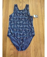 City Streets Size Large Girls Flamingo Navy Bathing Suit - £17.98 GBP