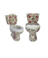 Mexican Talavera Ceramic Toilet Hand Painted - Rosas1 - - $22,361.05 MXN