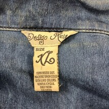Indigo Rein RN#128963 Women's Blue Stonewashed Denim Front Jacket Size XL image 4