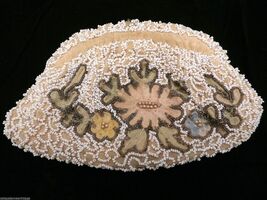Vintage Beaded Purse 1930s Belgium Crewel Work Pretty - $29.65