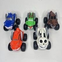 Monster Truck SUV MONSTERS 4x4 Red Blue White Green Brown Toy Lot of 5 - £16.10 GBP