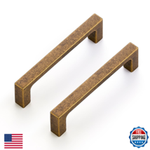 Ravinte 10 Pack Solid 3-1/2 Inch Kitchen Square Cabinet Handles Antique ... - $51.34