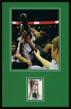 Paul Pierce Framed 11x17 Game Used Jersey &amp; Photo Display vs Lebron UDA ... - £55.07 GBP