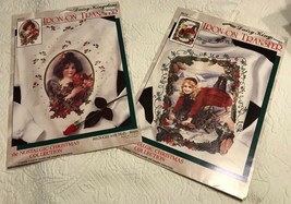 Vtg 2 NIP Daisy Kingdom Nostalgic Christmas Collection Iron-On Transfers Girls - £14.60 GBP