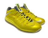Nike Men&#39;s LeBron 10 Low Basketball Sneakers 579765-700 ‘Sonic Yellow’ S... - £75.27 GBP