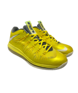 Nike Men&#39;s LeBron 10 Low Basketball Sneakers 579765-700 ‘Sonic Yellow’ S... - £74.30 GBP