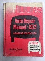 CHILTON&#39;S VINTAGE 1965-72 DOMESTIC CARS AUTO REPAIR MANUAL #5646 MUSCLE ... - £14.95 GBP