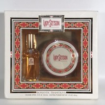 LADY STETSON Cologne Spray .75 oz Romantic Tradition Perfume Dusting Powder Set - £55.94 GBP