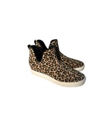 STEVE MADDEN Womens Size 8.5 LOWRY Leopard Print Sneakers High Top Fabric - $337.69 MXN