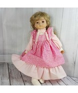 Vintage 1979 KY Intl&#39; 18&quot; Girl Doll w Soft Body w Blonde Hair Pink Dress... - £29.87 GBP