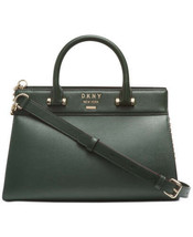 DKNY Womens Ava Leather Satchel One Size - £104.99 GBP